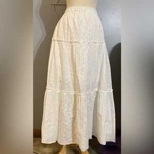 Maxi White Skirt
